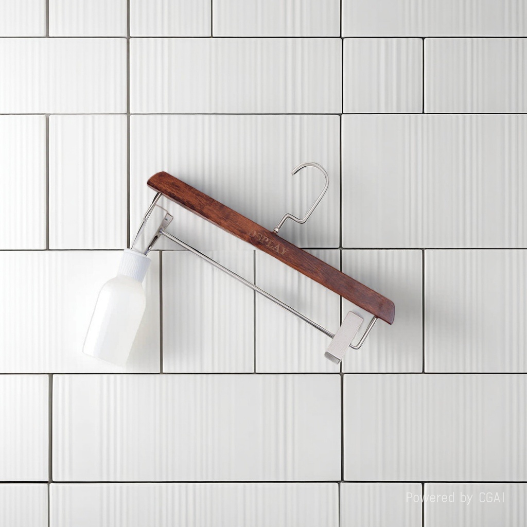 Solid wood trouser rack and trouser clip, home anti-slip strong seamless suit skirt clip, special trouser hanger, multi-functional