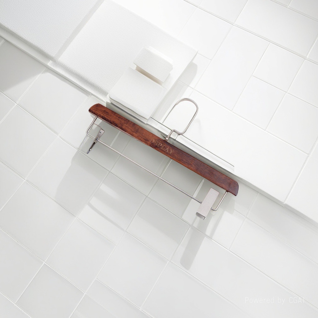 Solid wood trouser rack and trouser clip, home anti-slip strong seamless suit skirt clip, special trouser hanger, multi-functional Application Scenario