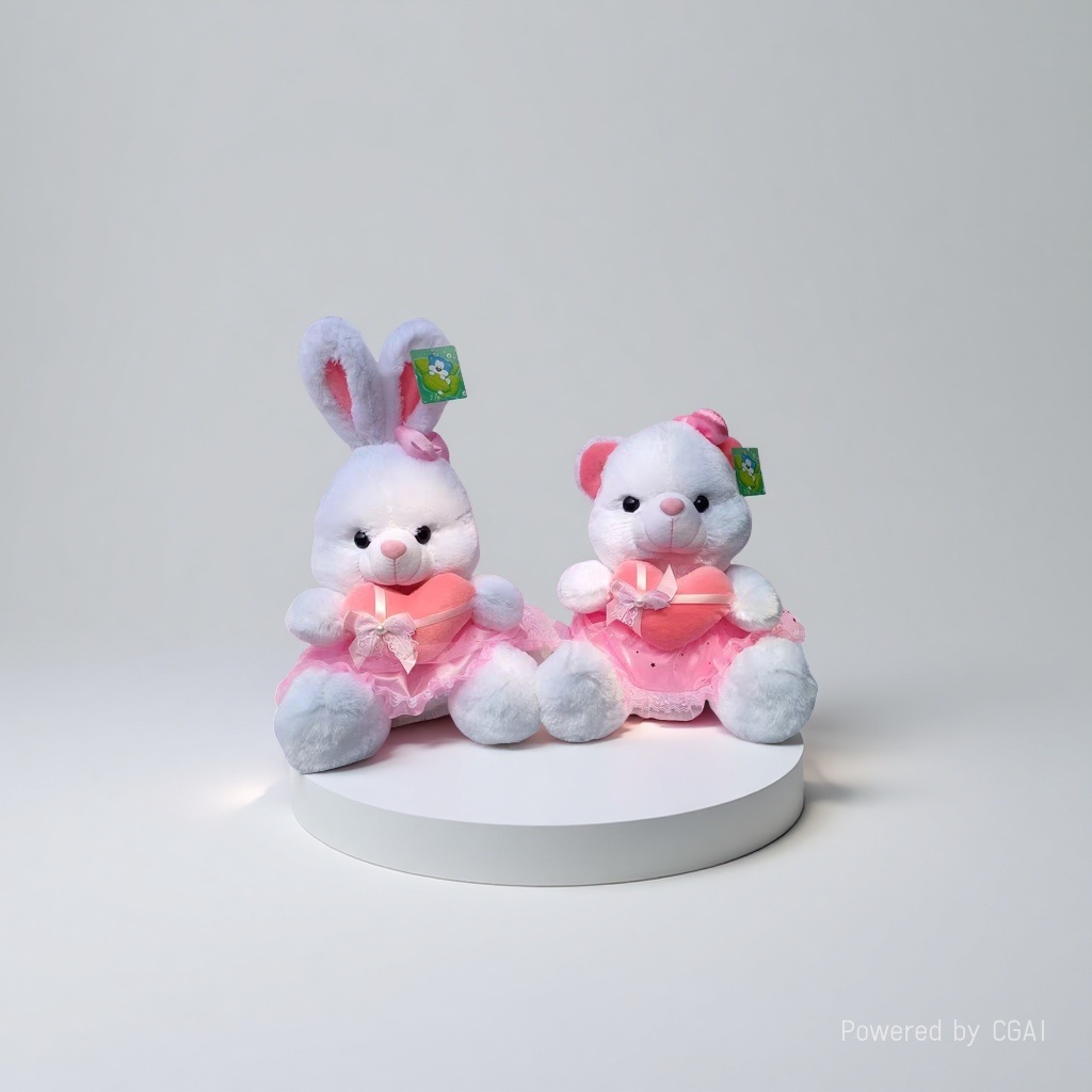 Love Bear, Love Rabbit plush toys, trendy dolls, plush figurines, cute and soft, available in various sizes Specification image