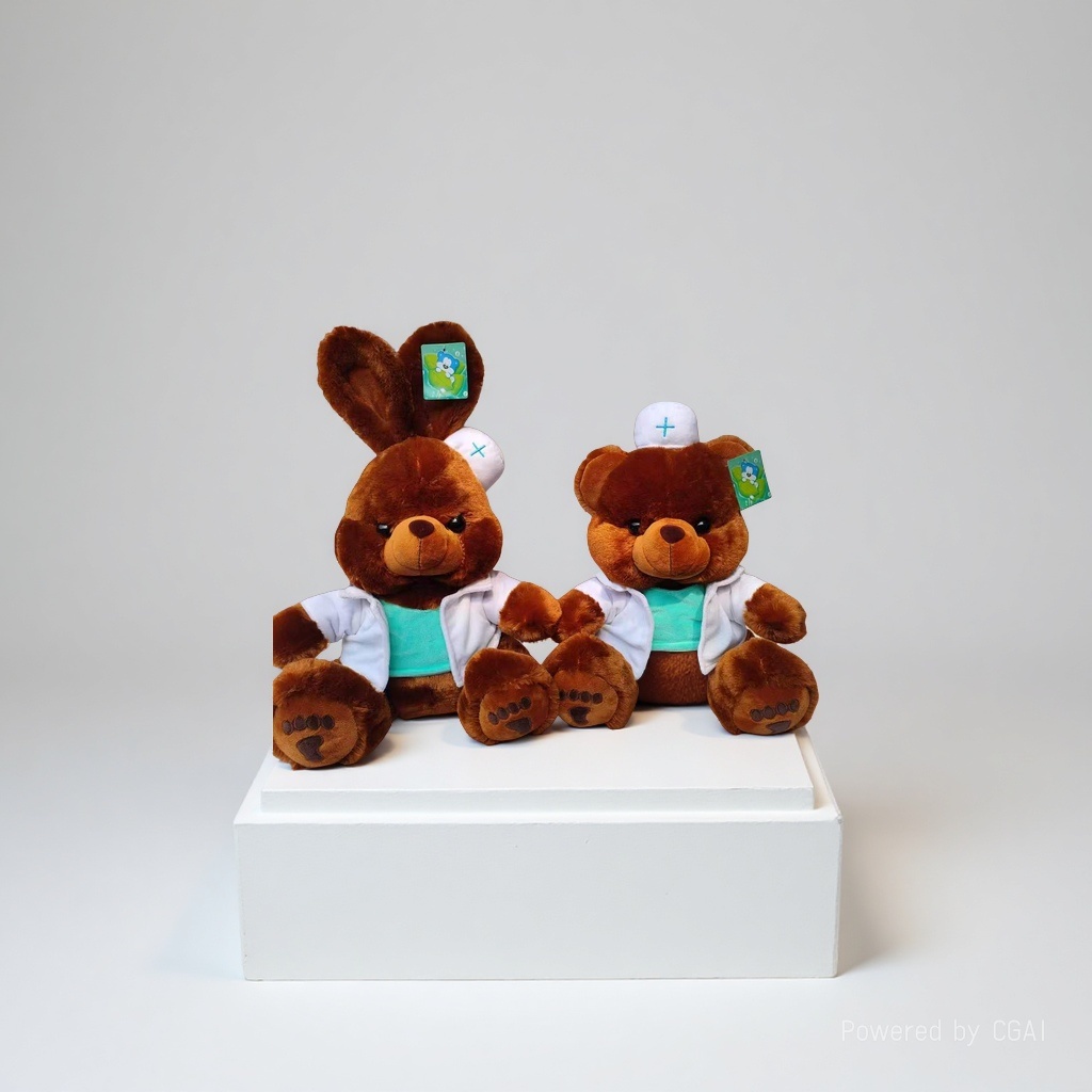 Cute plush toys, heart-shaped rabbits, heart-shaped bears, custom-made plush dolls, dolls, plush toys Specification image