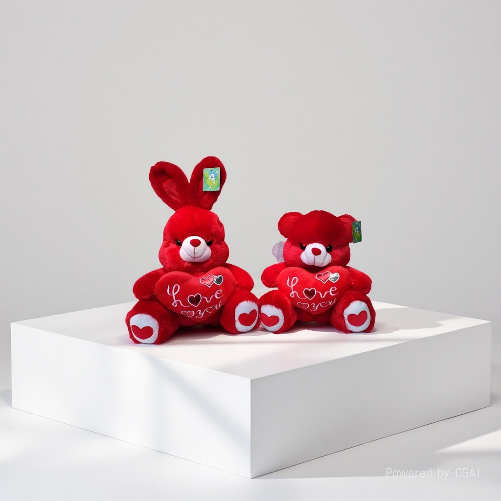 Juguete rojo oso peluche amor conejo amor oso juguete muñeca muñeca peluche Specification image
