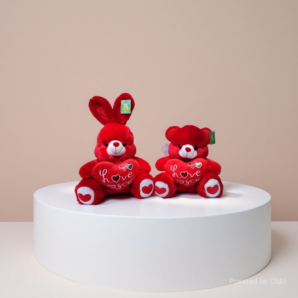 Juguete rojo oso peluche amor conejo amor oso juguete muñeca muñeca peluche details Picture