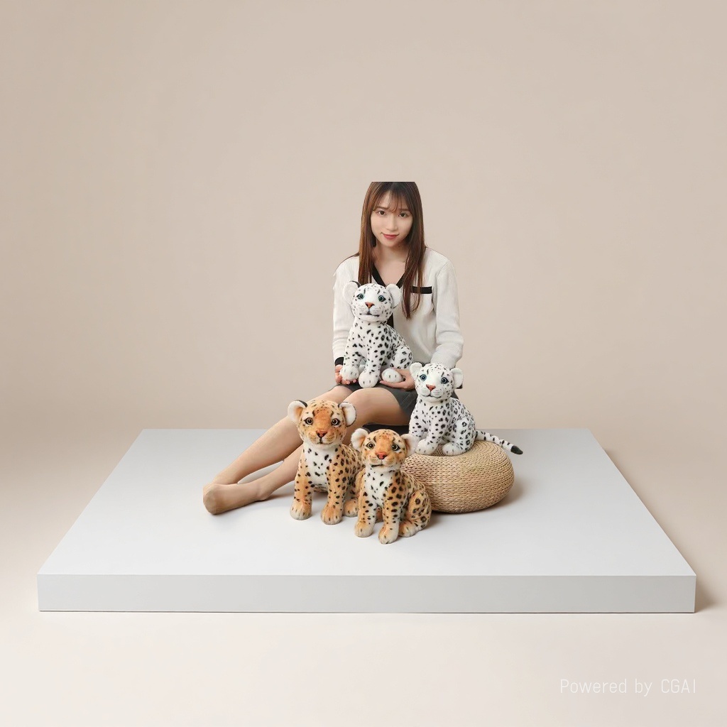 Customized plush toys, leopard dolls, trendy dolls, plush figurines, cute toys Specification image