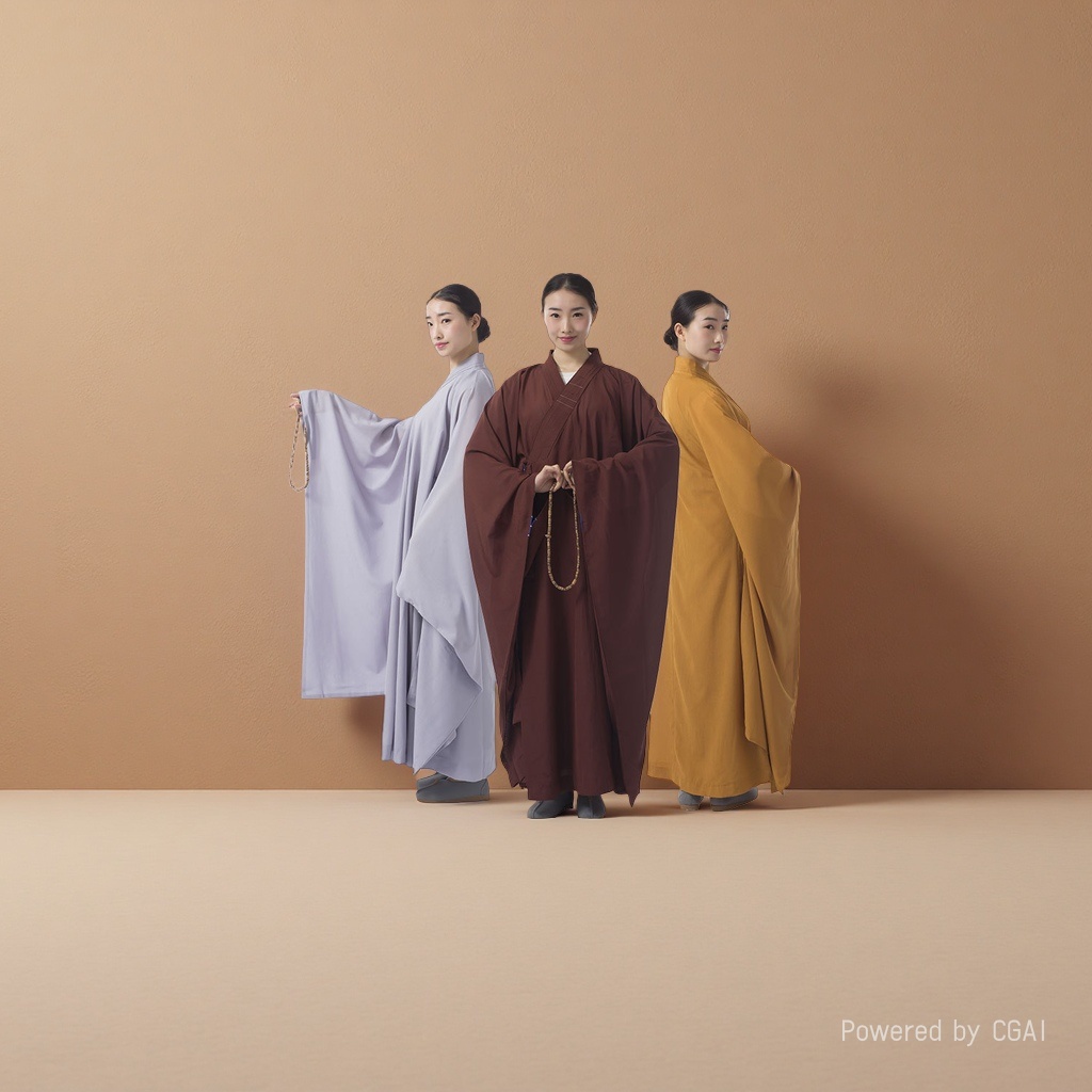 Supplies: Haiqing short suit, kasaya, long gown, monk's robe, linen, Haiqing layperson's robe, monk's robe, Buddha's robe details Picture