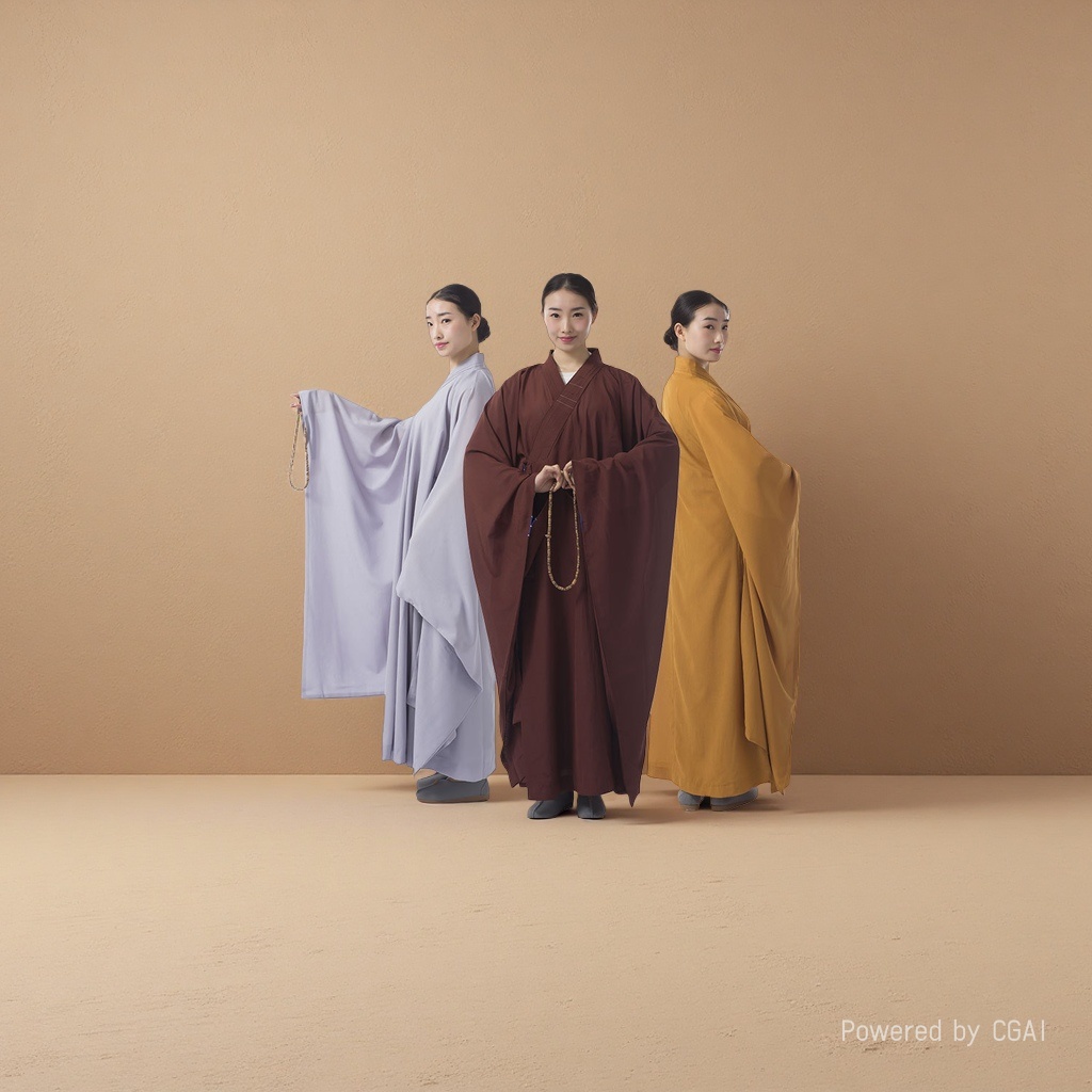 Supplies: Haiqing short suit, kasaya, long gown, monk's robe, linen, Haiqing layperson's robe, monk's robe, Buddha's robe Application Scenario