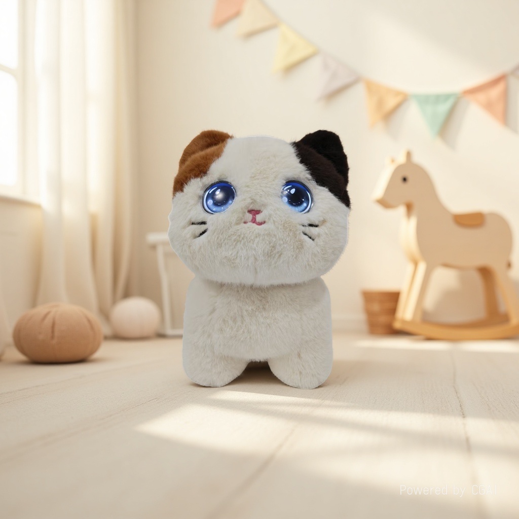 AI智能互动玩具吉祥物公仔毛绒玩具三花猫