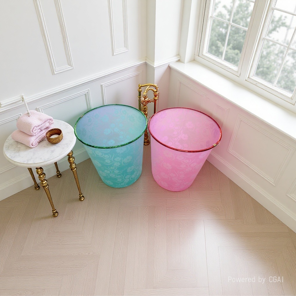 New 2025 household trash can with large capacity, large wastebasket for bathroom, toilet, living room, kitchen, bedroom and office Application Scenario
