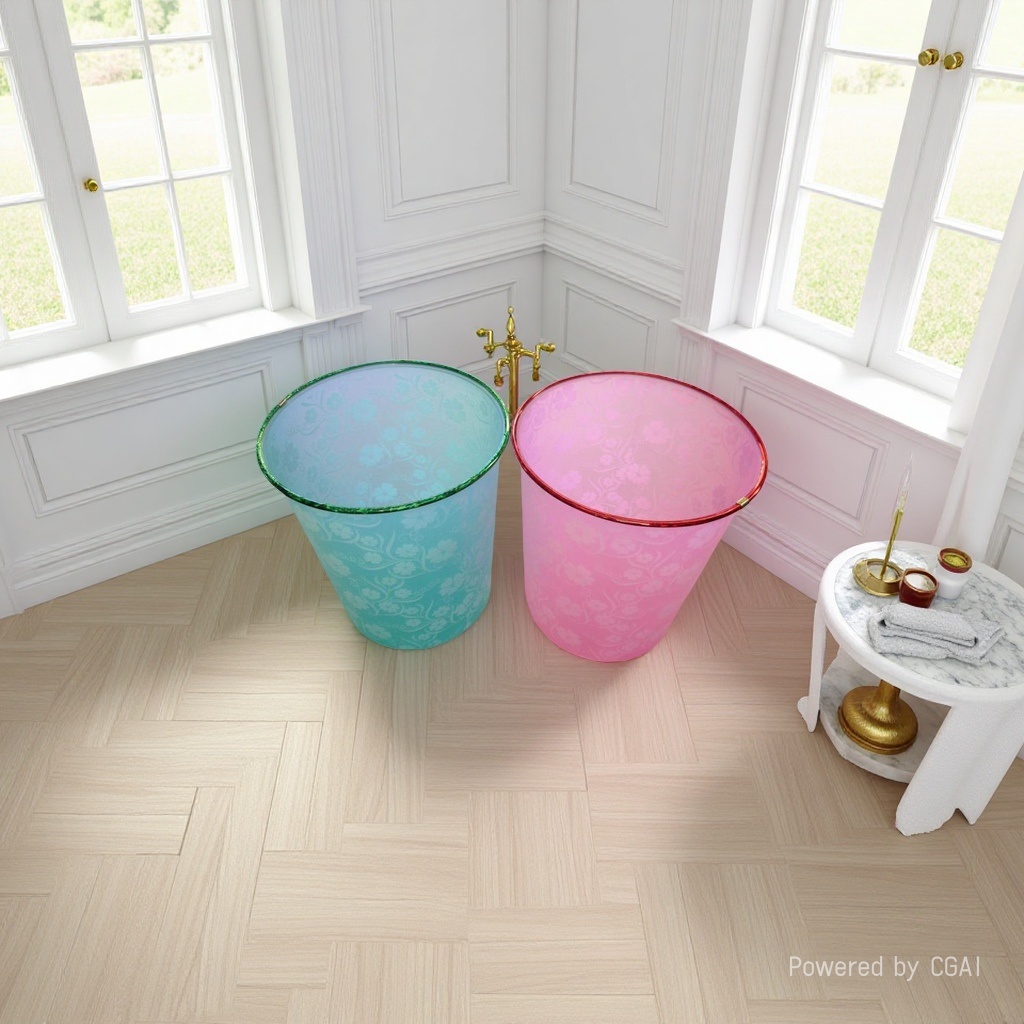 New 2025 household trash can with large capacity, large wastebasket for bathroom, toilet, living room, kitchen, bedroom and office Specification image