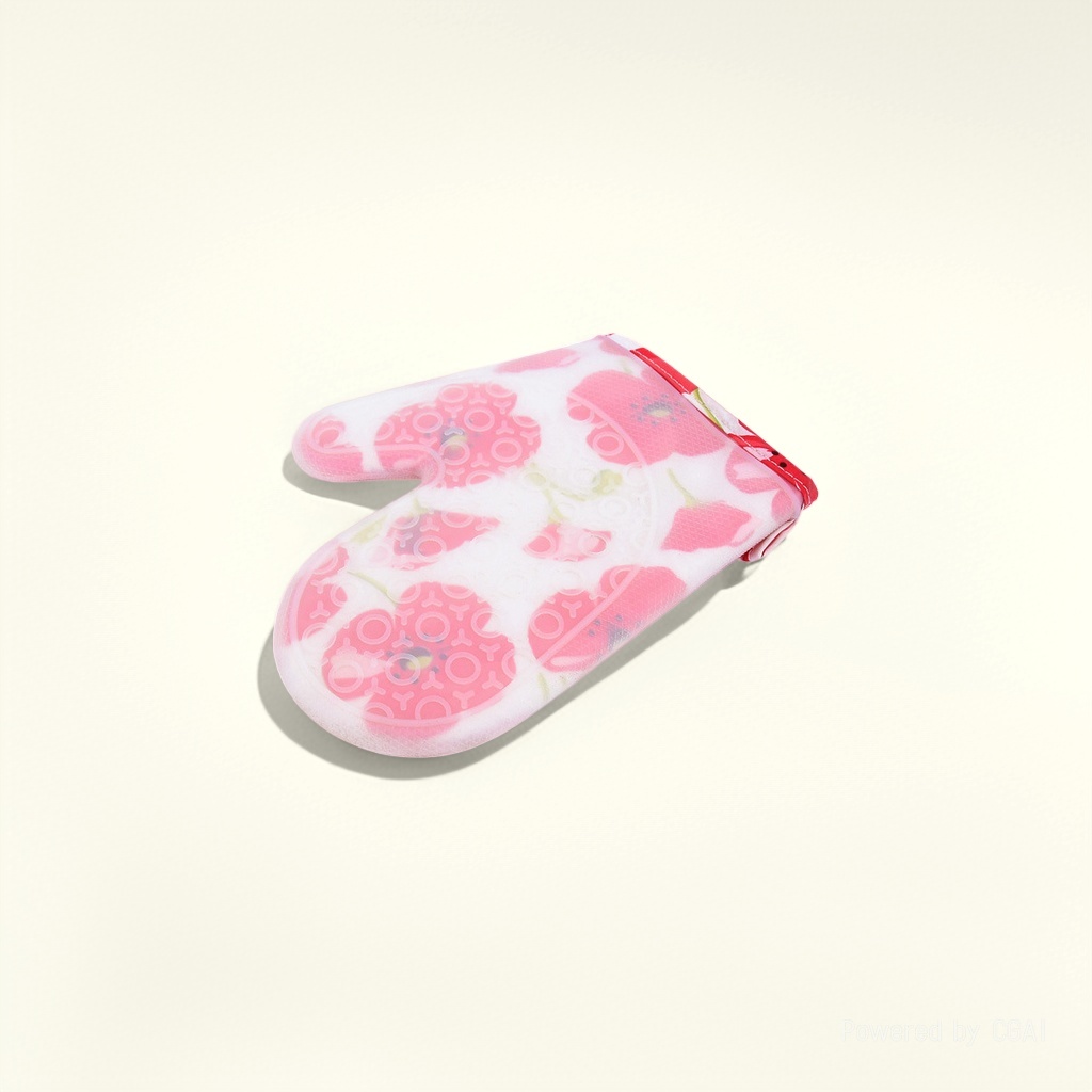 Pink flower-patterned heat-insulating suits, thickened heat-insulating gloves, and fire-retardant protective equipment