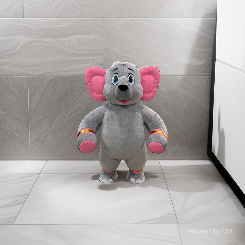 Cute and fun elephant wool felt simulation cat backpack cat bag cotton doll 2026 World Cup