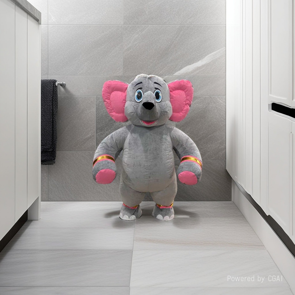 Cute and fun elephant wool felt simulation cat backpack cat bag cotton doll 2026 World Cup details Picture