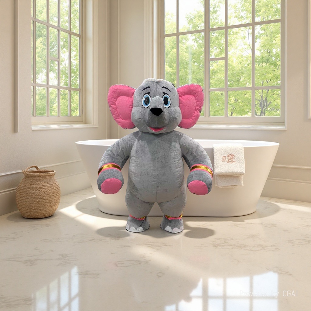 Cute and fun elephant wool felt simulation cat backpack cat bag cotton doll 2026 World Cup Specification image