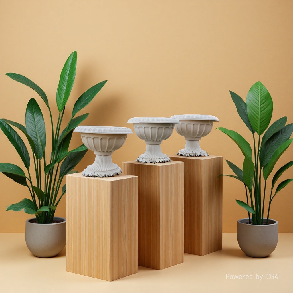 Beautify the home environment and enhance the quality of life. Green plants, plastic flower POTS, flower pot ornaments