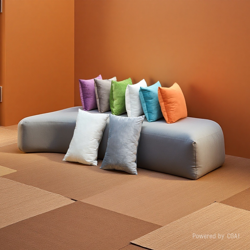 Pillows, quilts, blankets, cushions, warm, comfortable and soft household items. 155852855 Specification image