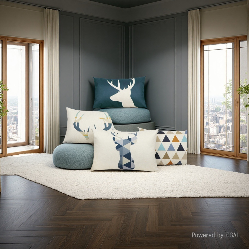 Cushions, blankets, and cushions are warm, comfortable, and soft household items Specification image