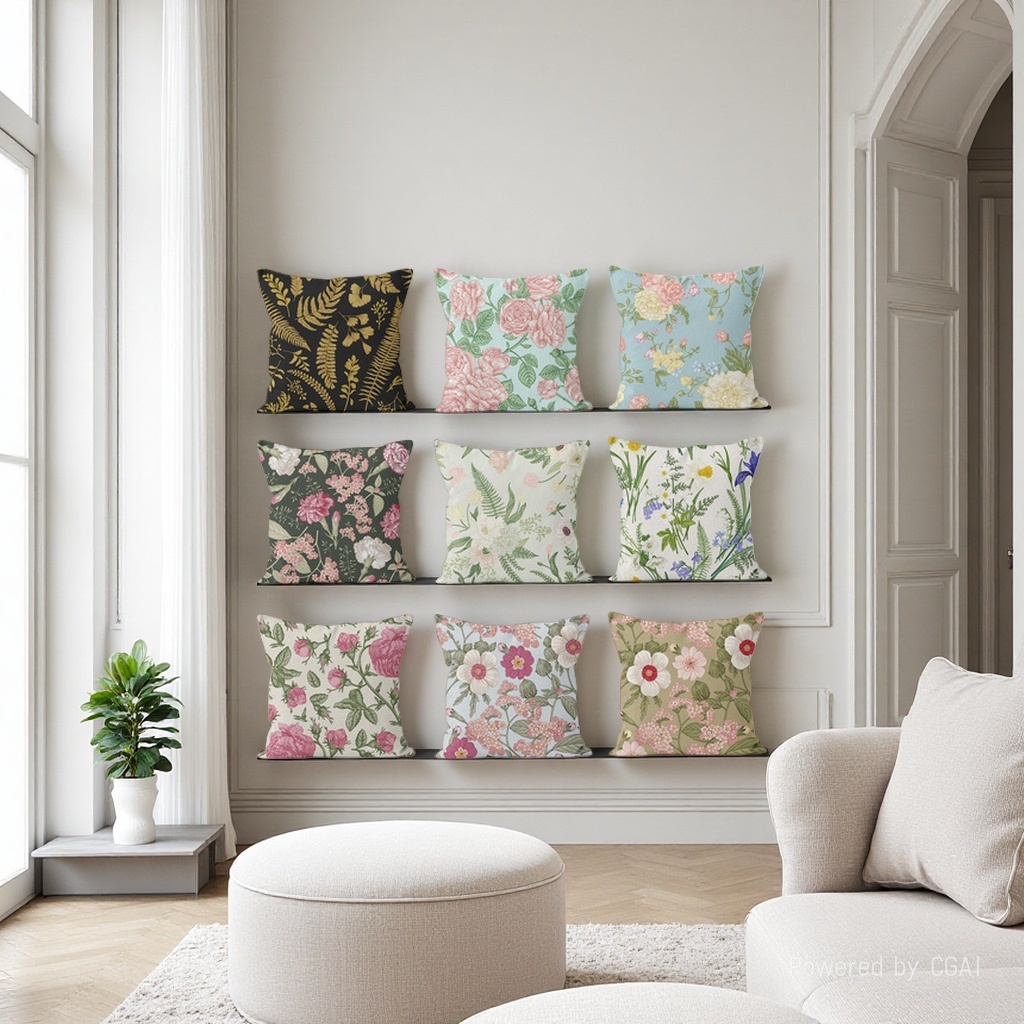 Floral cushions, pillow covers, 180cm pillow blankets, pillow blankets