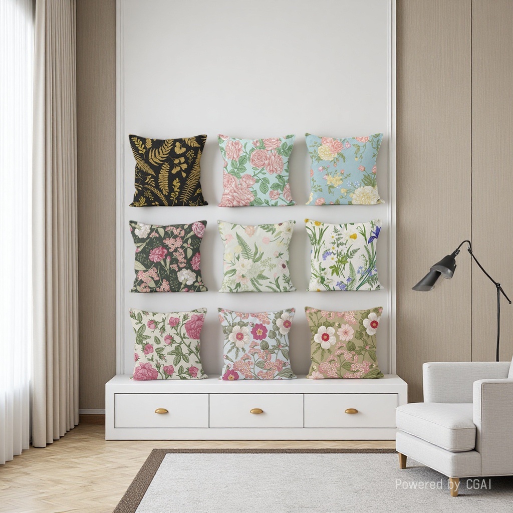 Floral cushions, pillow covers, 180cm pillow blankets, pillow blankets details Picture