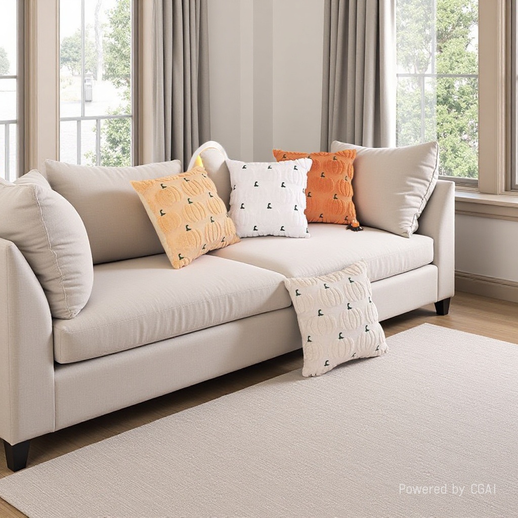Cushions, blankets, and cushions are warm and comfortable household items