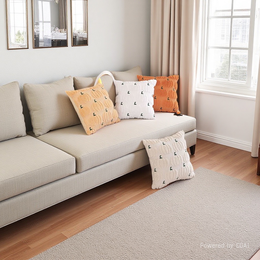 Cushions, blankets, and cushions are warm and comfortable household items details Picture