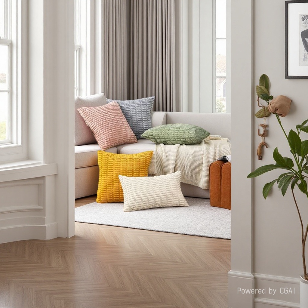 Pillows, quilts, blankets, cushions, warm, comfortable and soft home supplies. 160628730 Specification image
