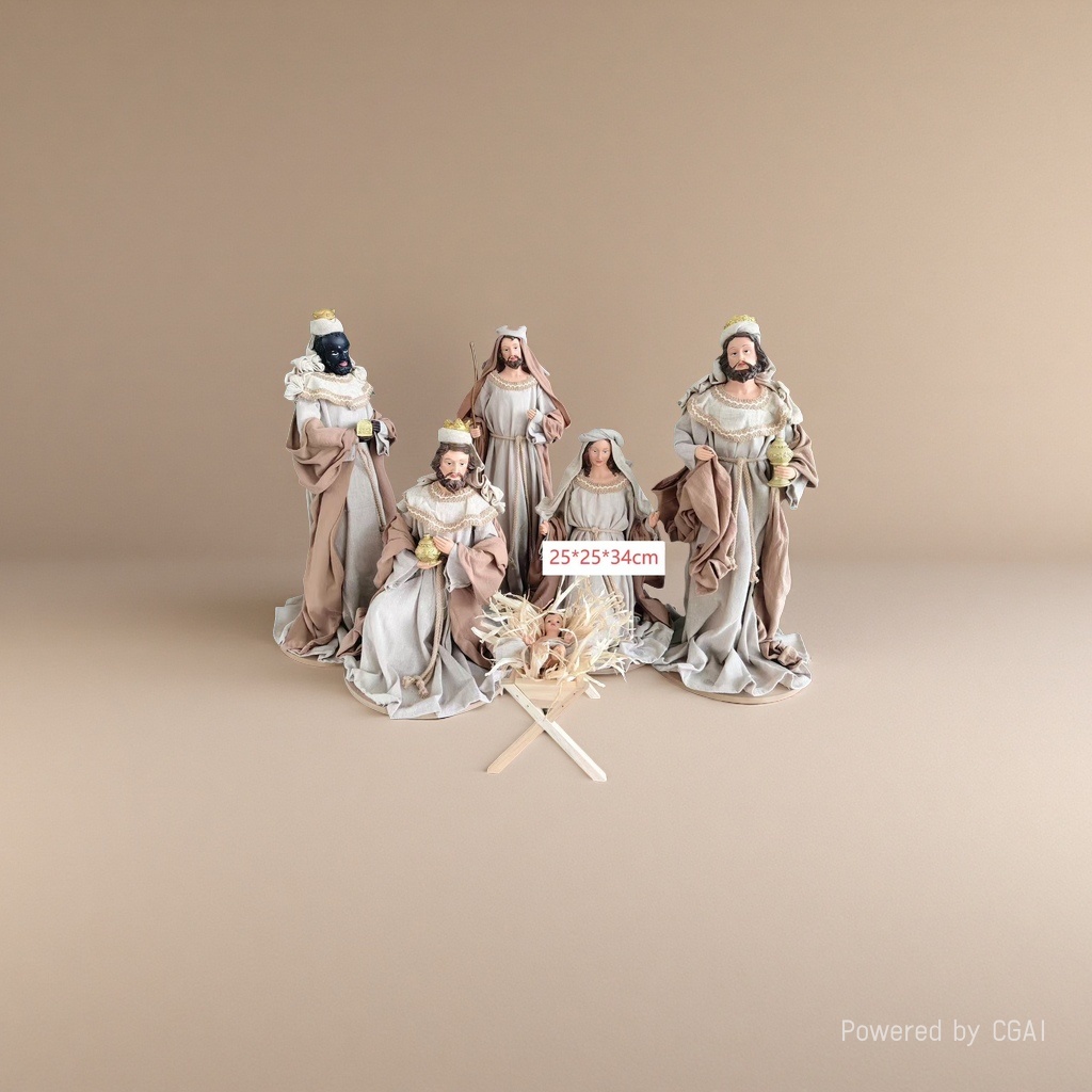 Cross-border gift church decoration Christmas ornaments, statue of Saint Joseph the Father, Christmas creative ornaments decoration Specification image
