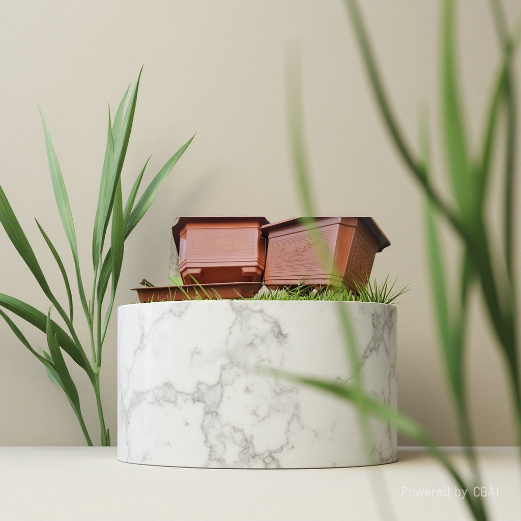 Square brown plastic flower POTS with trays are sold directly by the manufacturer to beautify the home environment