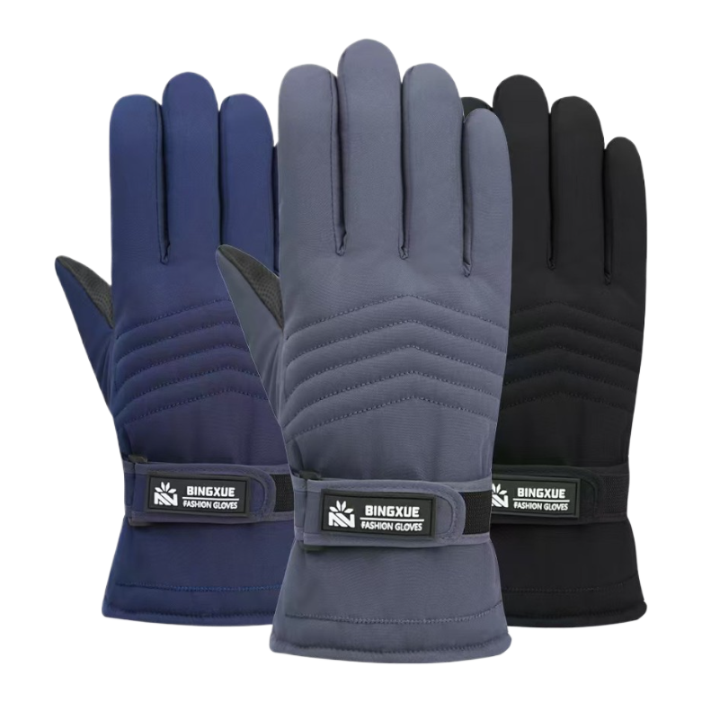 2025 nuevos guantes de esquí al aire libre 3M con terciopelo interior montañismo impermeable y cálido touch screen guantes con terciopelo a prueba de viento 085357954 Item Picture