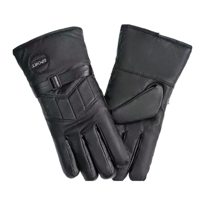 Faux deerskin sports outdoor fleece gloves for warmth, thickened windproof cycling, winter cotton gloves for cold protection, manufacturer wholesale 085515494 Item Picture