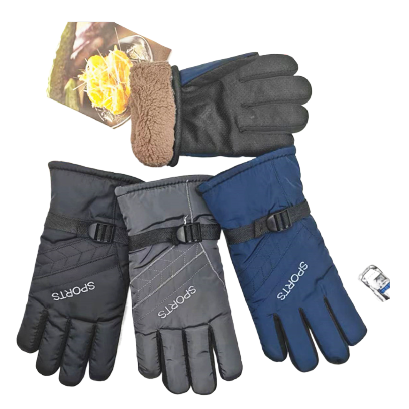New fleece and thickened warm sports and outdoor skiing gloves, electric bike and motorcycle windproof gloves wholesale 085814991 Item Picture