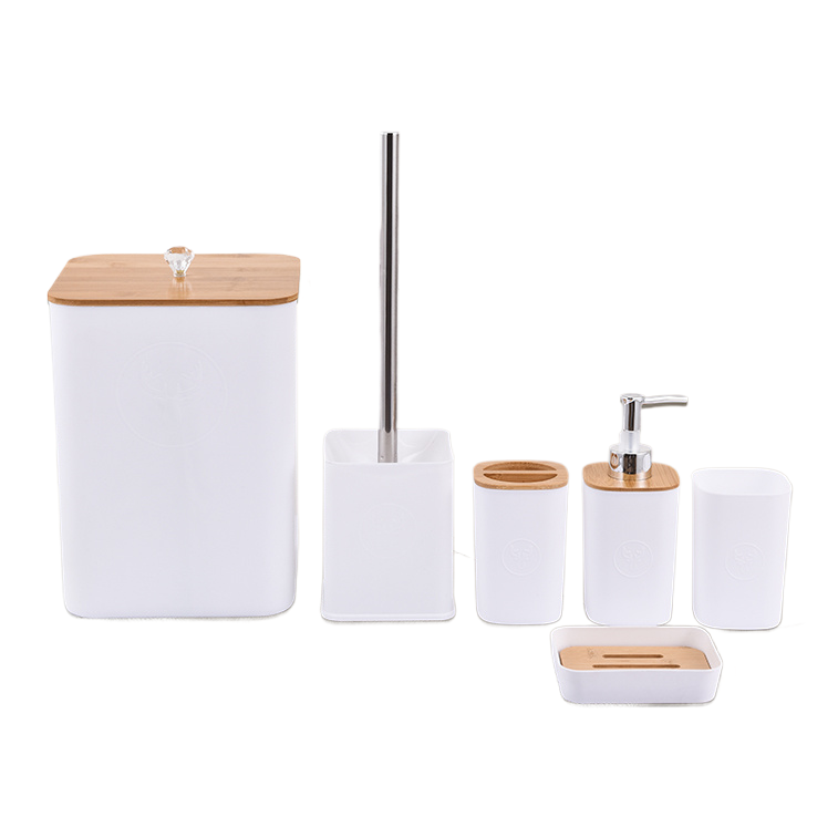 Stainless steel bathroom sets, resin bathroom supplies, hotel supplies, plastic cups, tooth cups Item Picture