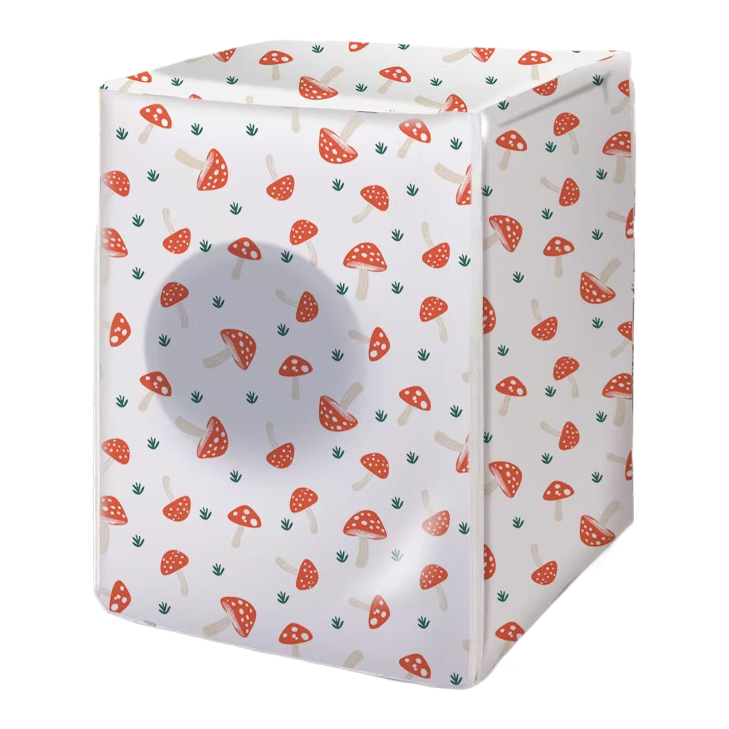 Printed pattern household dust cover, floral pattern washing machine cover, dining table cover, air conditioner cover, refrigerator dust cover Item Picture