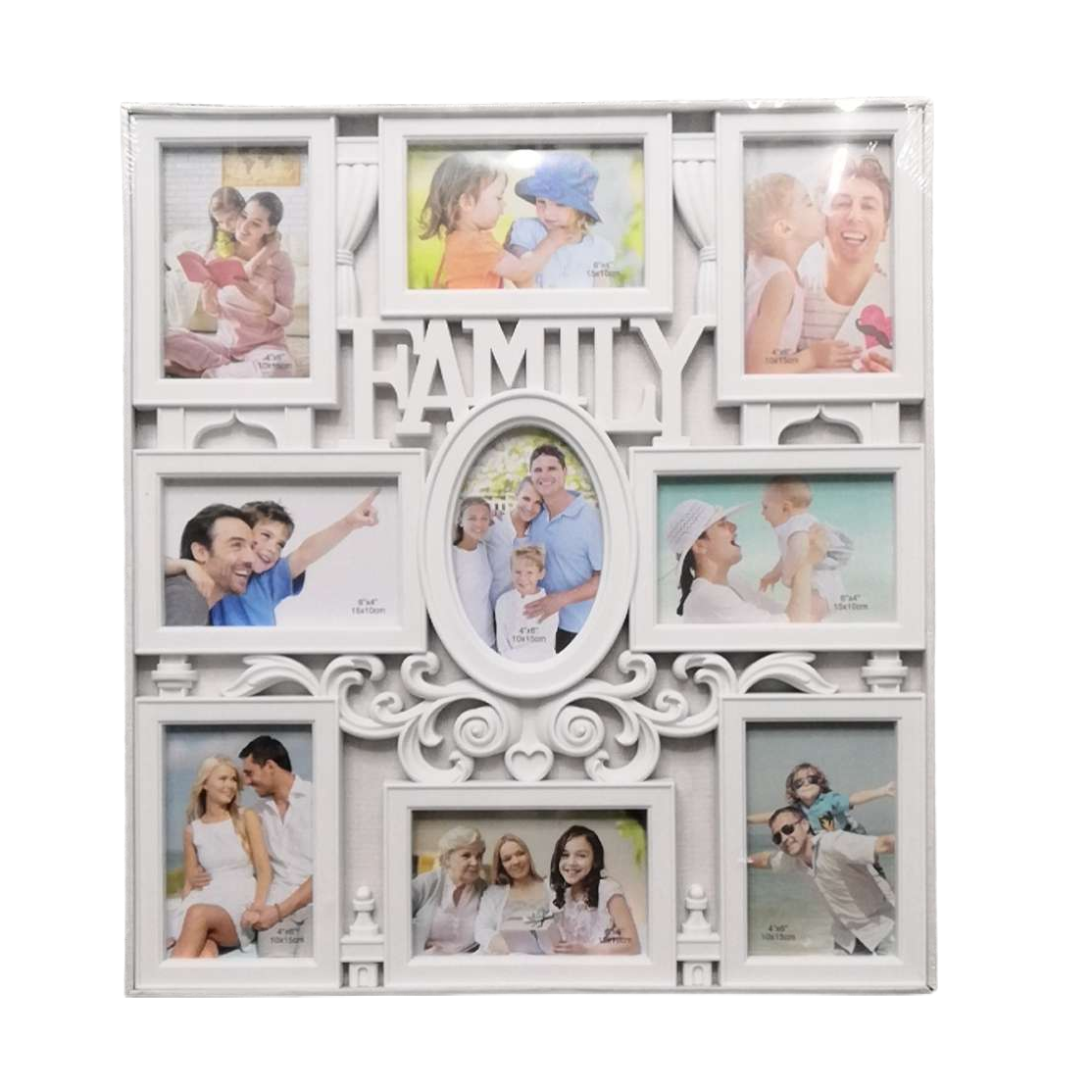 Factory direct sales MDF combination one-piece photo frame FAMILY family combination photo frame wall hanging wall decoration frame 094350186 Item Picture
