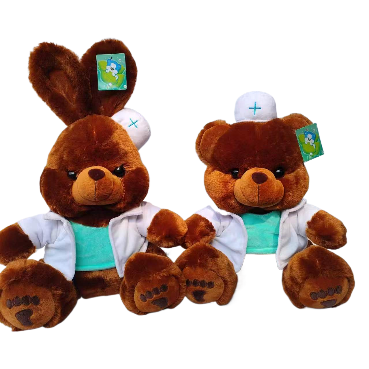 Cute plush toys, heart-shaped rabbits, heart-shaped bears, custom-made plush dolls, dolls, plush toys Item Picture