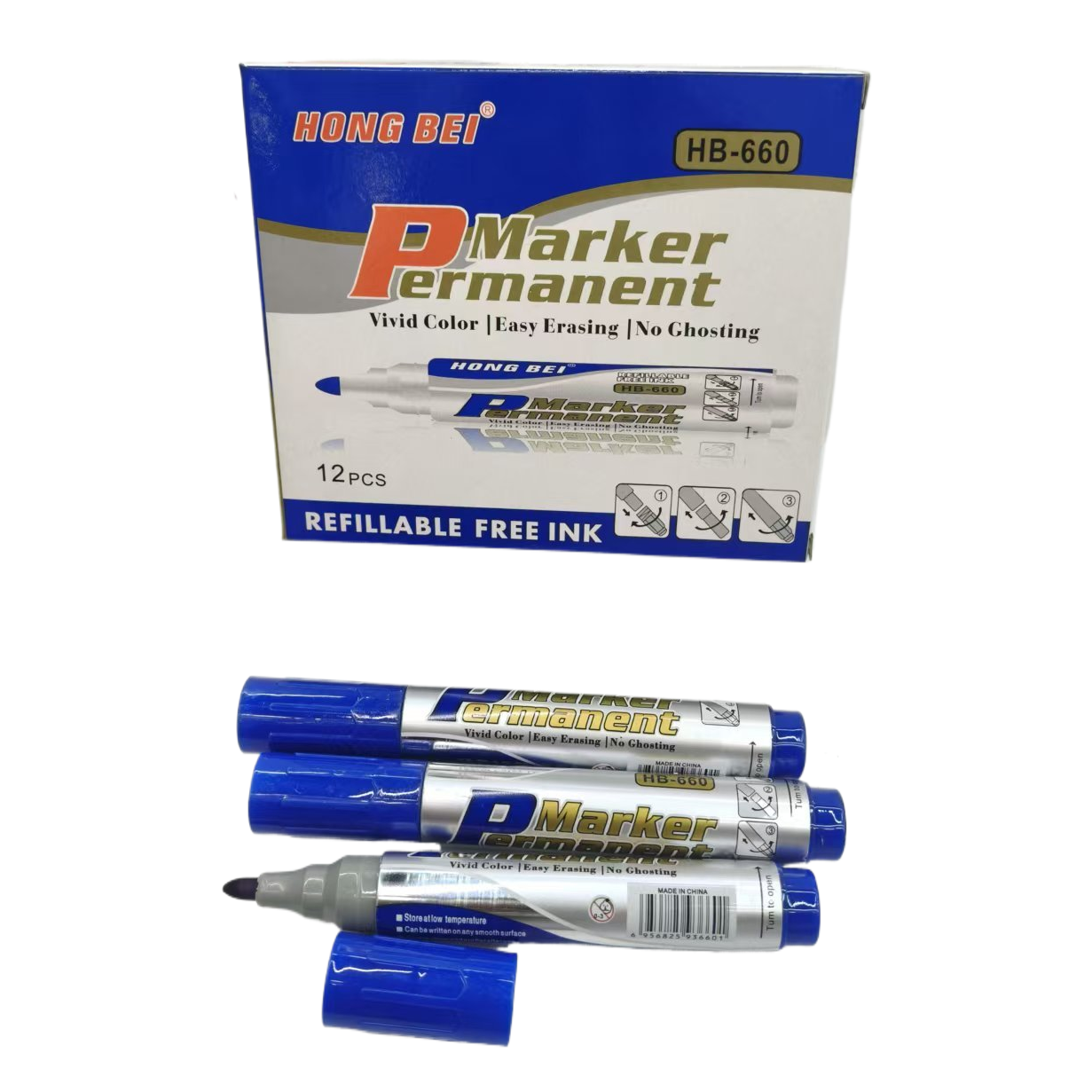 Oil-based marker pen, large-capacity construction site logistics pen, cardboard box writing Application Scenario