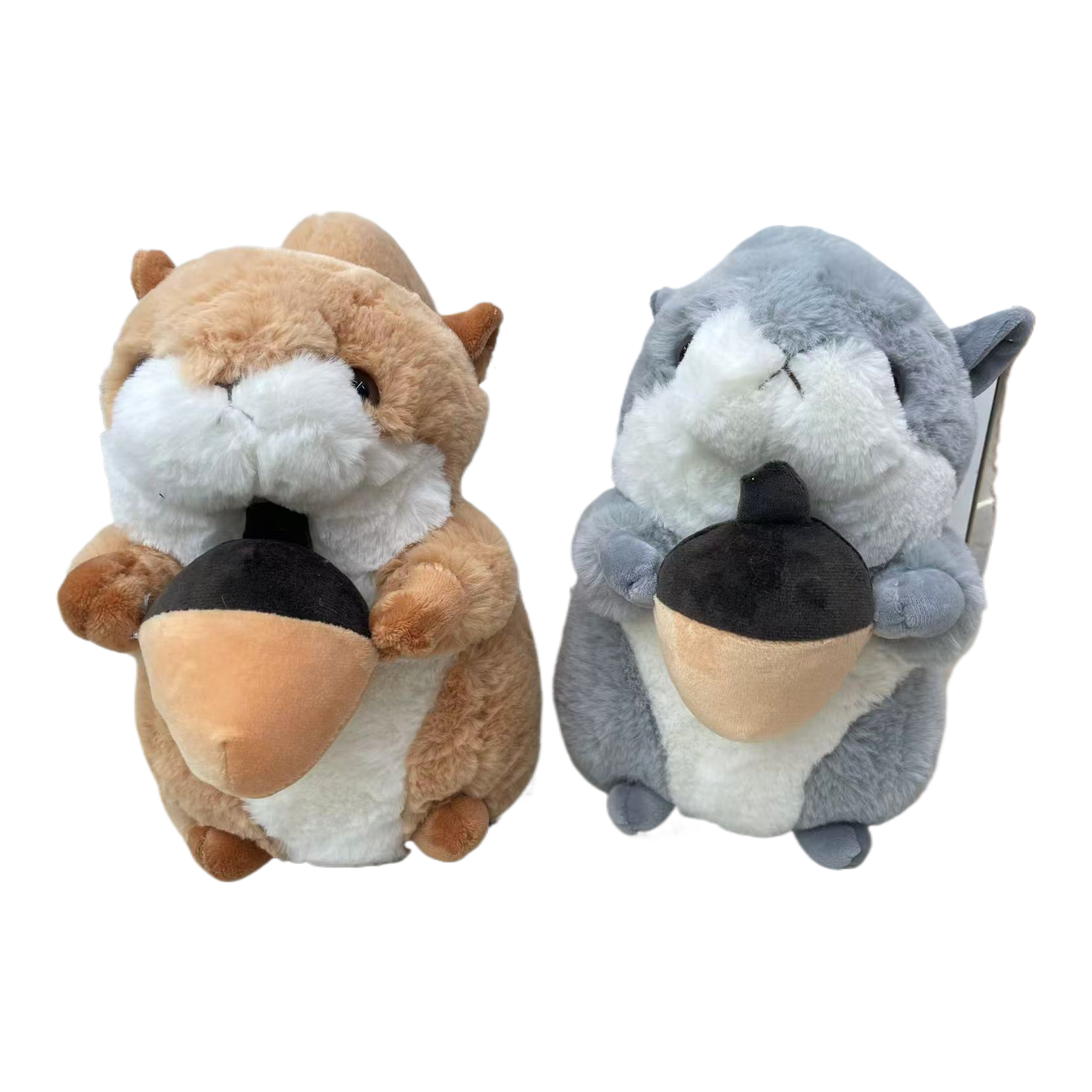 Plush heart-shaped pillow, plush squirrel toy figure, 18cm Item Picture
