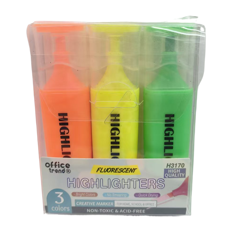 Fluorescent pen, fluorescent color, macaron-colored set marking, student writing stationery Application Scenario