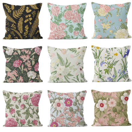 Floral cushions, pillow covers, 180cm pillow blankets, pillow blankets Item Picture