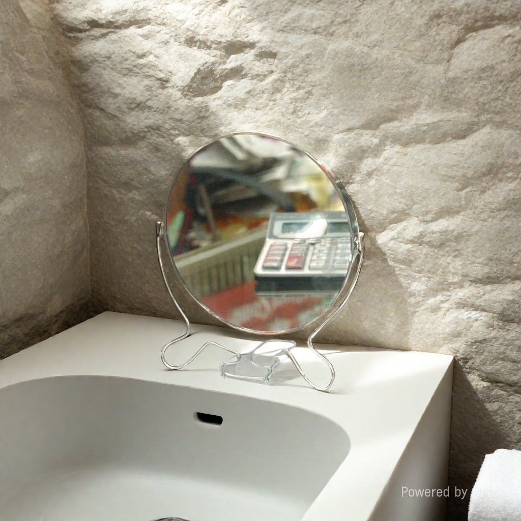 7-inch round iron-edge mirror, daily necessities wholesale, foreign trade, beauty mirror Specification image