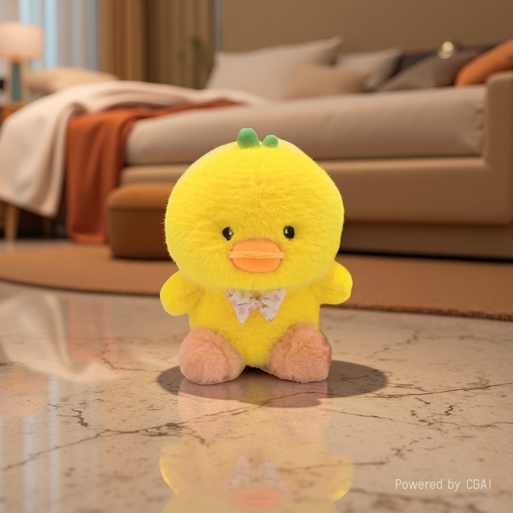 Cute sitting duck plush doll, plush toy, cute toy Specification image