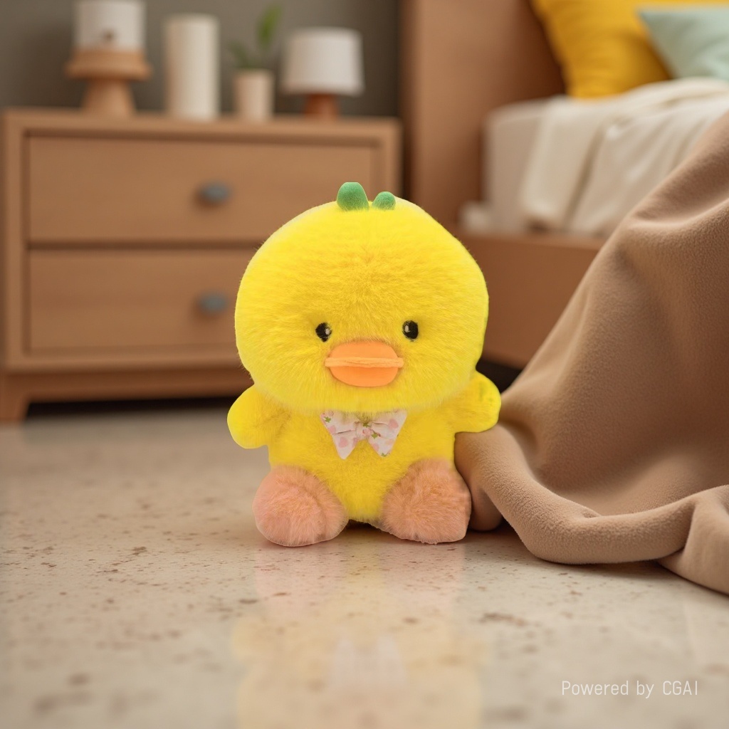 Cute sitting duck plush doll, plush toy, cute toy details Picture