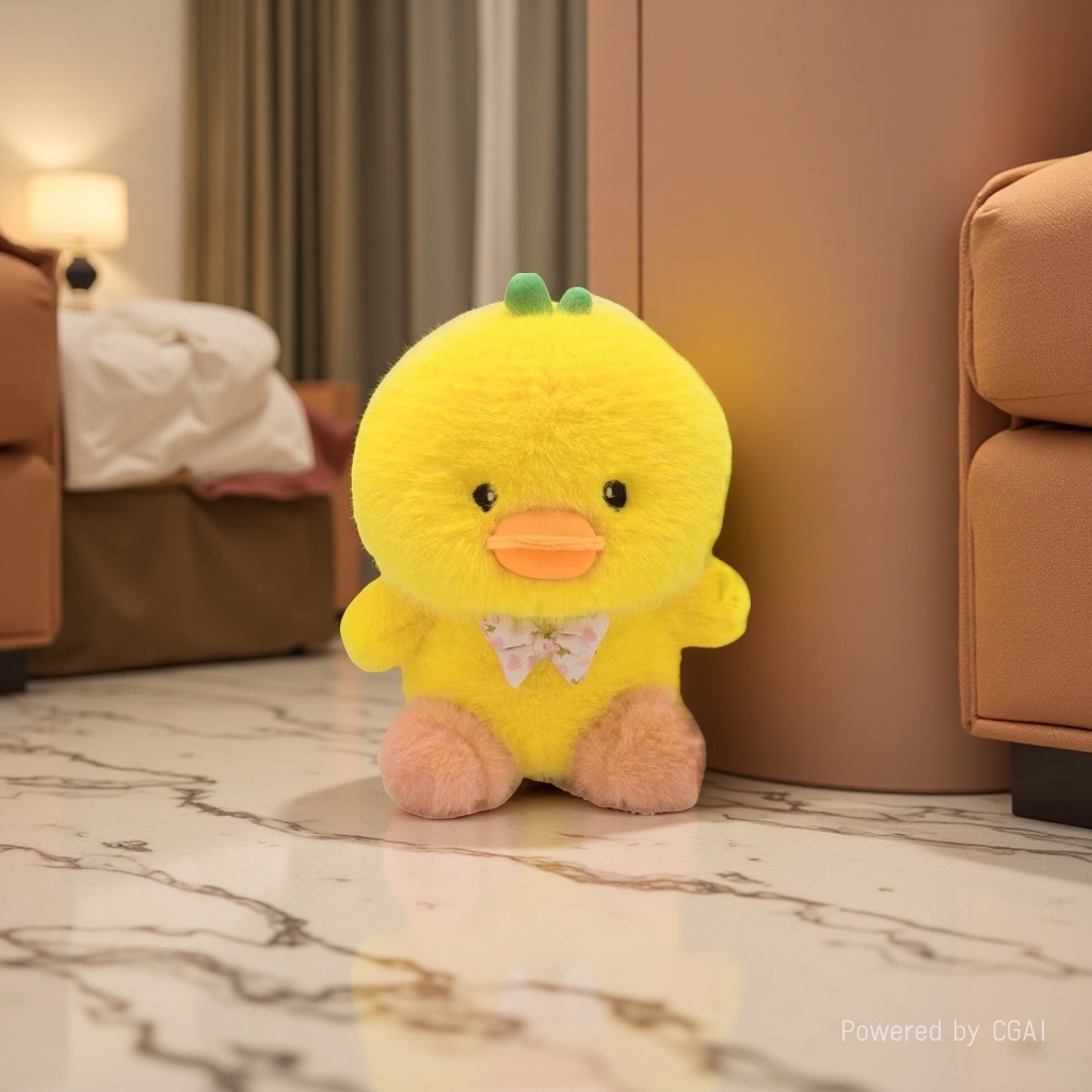 Cute sitting duck plush doll, plush toy, cute toy Application Scenario