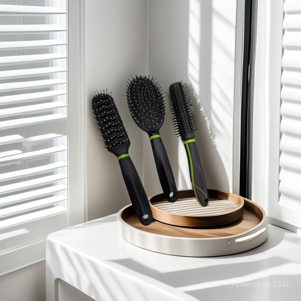 Factory direct sales of hair care combs, round tooth massage combs, exquisite plastic hair smoothing combs for students and women Application Scenario