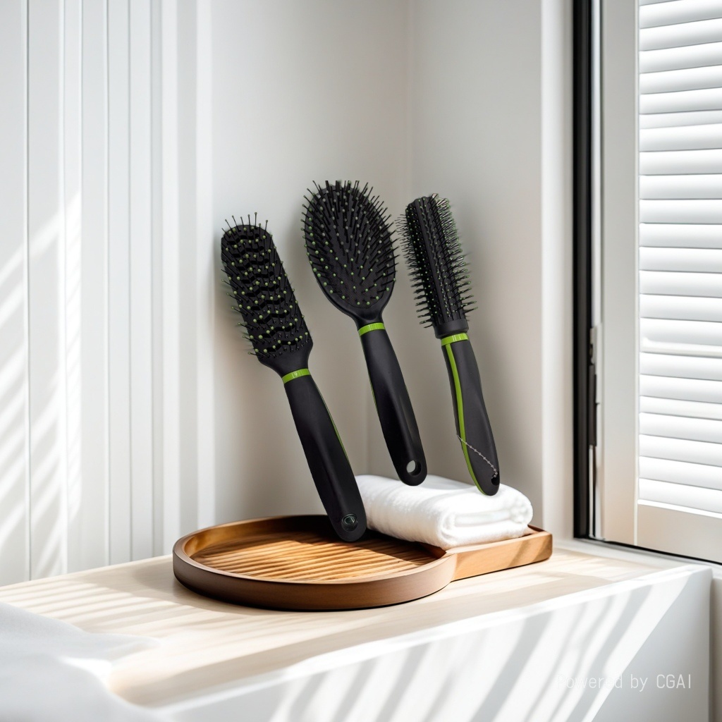 Factory direct sales of hair care combs, round tooth massage combs, exquisite plastic hair smoothing combs for students and women details Picture