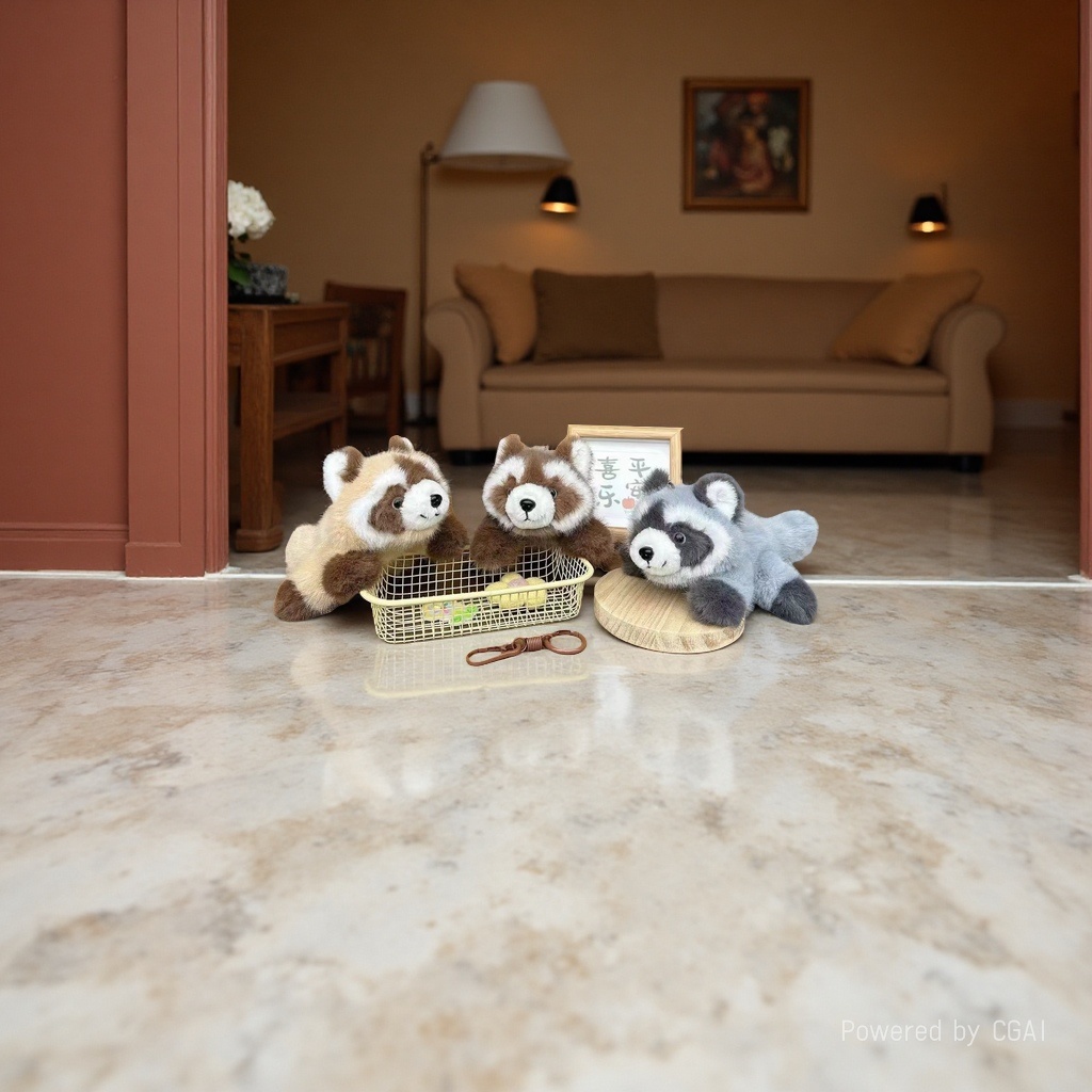 Cute plush raccoon plush doll doll Plush toy cute doll
