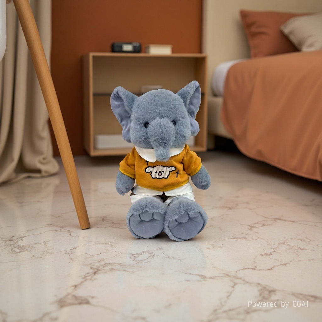 Plush elephant, plush doll, plush toy, cute and soft toy Specification image