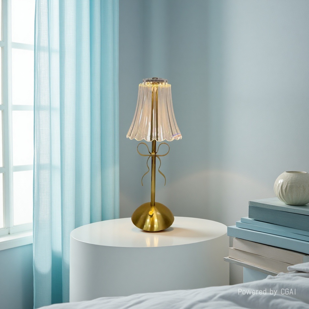 Retro smart atmosphere sunset lamp, bedside lamp, pet-shaped lamp, general lighting table lamp. 092220376 Application Scenario