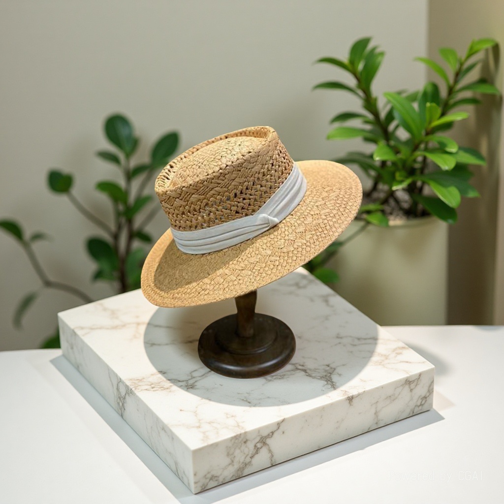 The new men's straw hats and women's hats for spring and summer sun protection, beach travel and vacation, concave top straw hats are fashionable and versatile Application Scenario