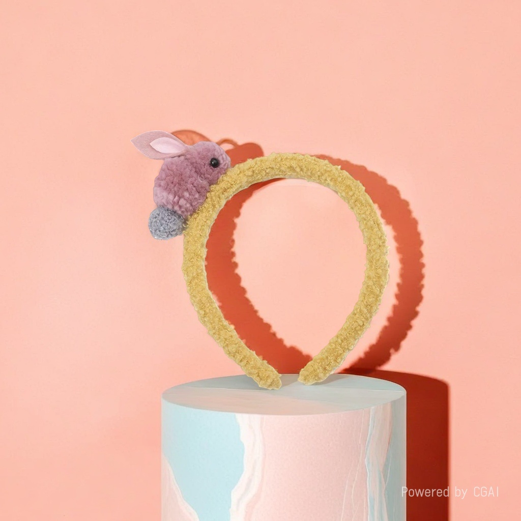 Korean-style patchwork hairband for women and children, leather thin headband, fashionable, versatile and simple style details Picture