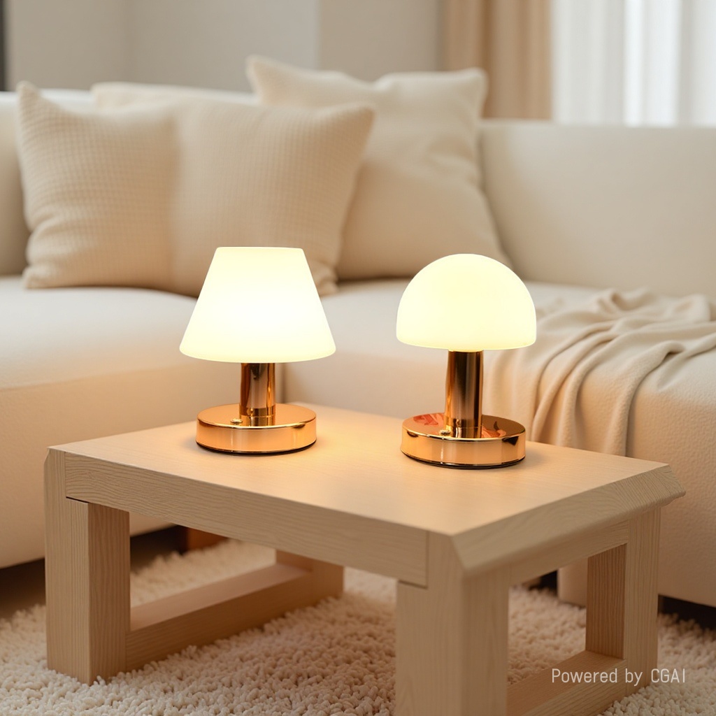 Retro smart desk lamp, atmosphere sunset lamp, pet-shaped lamp, general lighting bedside lamp details Picture