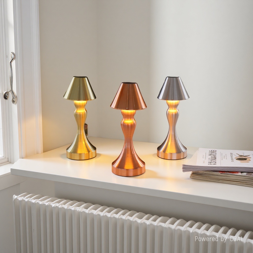 Metal bedside lamp, simple night light Application Scenario